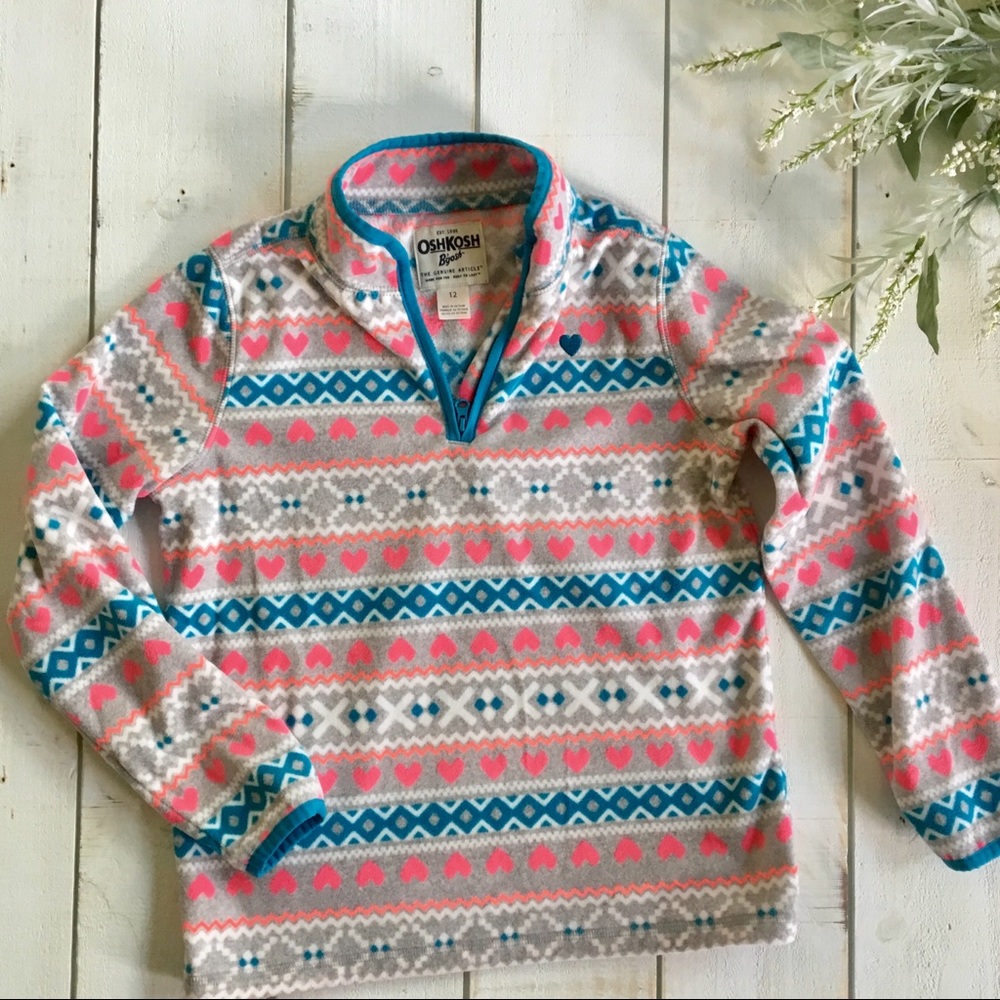 Osh kosh girls 12 pullover fleece
